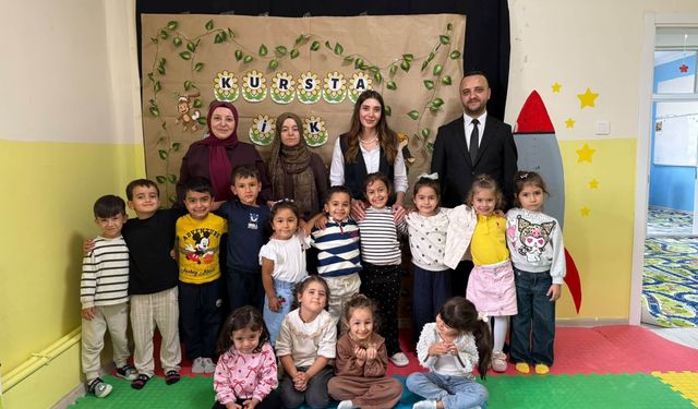 Çavdarhisar Kaymakamı Sevde Nur Mantı, minik öğrenciler ile buluştu