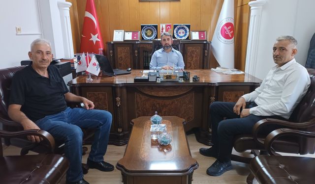 Tavşanlı'da emekli din görevlileri ve muhtarlardan müftü Ceylan'a ziyaret