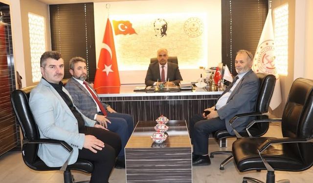 Tavşanlı İlçe Müftüsü Ceylan'dan, İlçe Millî Eğitim Müdürlüğü'ne ziyaret