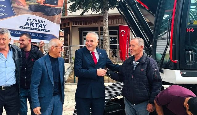 Bakanlıktan Kuşu Belediyesi’ne ekskavatör desteği