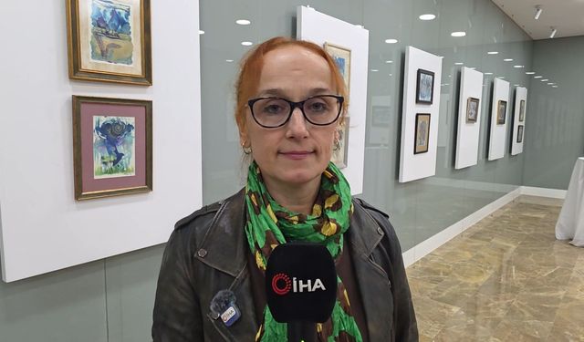 Kuşların özgür dünyası Kütahya’da tuvale taşındı