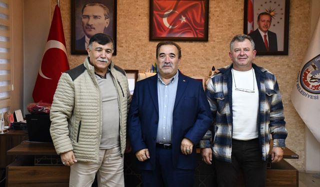 Başkan Koca, Kütahya KYK İl Müdürlüğü Şube Müdür Vekili Toprak ile bir araya geldi