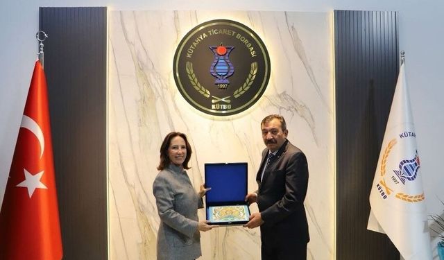 KUTSO Başkanı Esin Güral Argat ve yönetim kurulu üyelerinden, KÜTBO'ya ziyaret