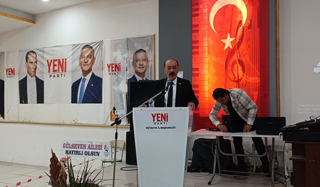 Kütahya’da Tamer Yenikaya’dan kongrede birlik ve mücadele mesajı: “Daha çok çalışacağız!”