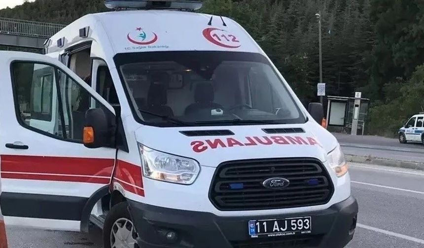 Devrilen Bisiklet Sürücüsünü Yaraladı