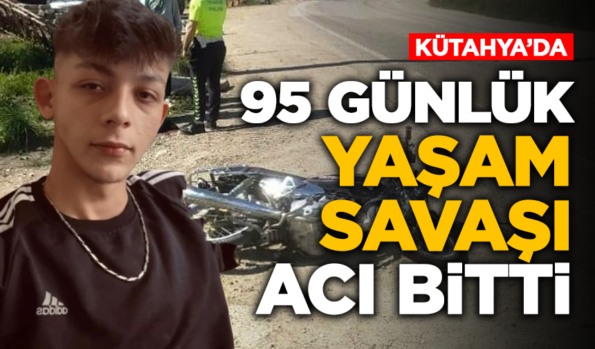 Kütahya'da kazada yaralanan motosiklet sürücüsü hayatını kaybetti
