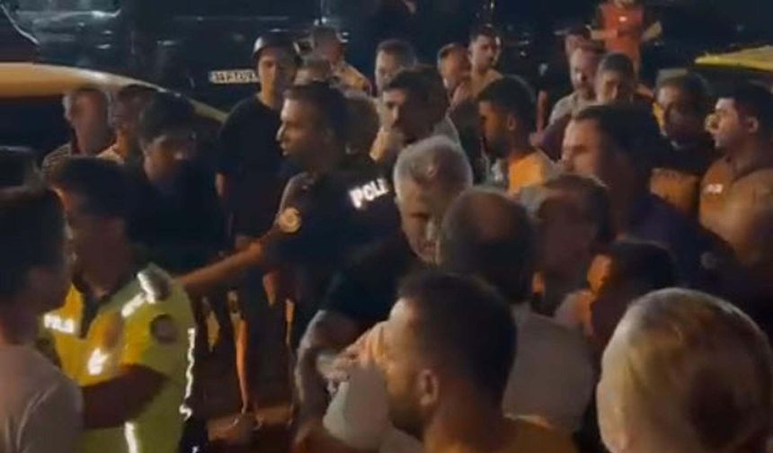 Kavga sonrası taksiciler yol kapattı; 1 yaralı, 4 gözaltı