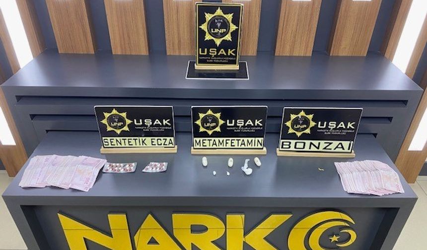 Uşak’ta Şüpheli Motosikletten Uyuşturucu Çıktı