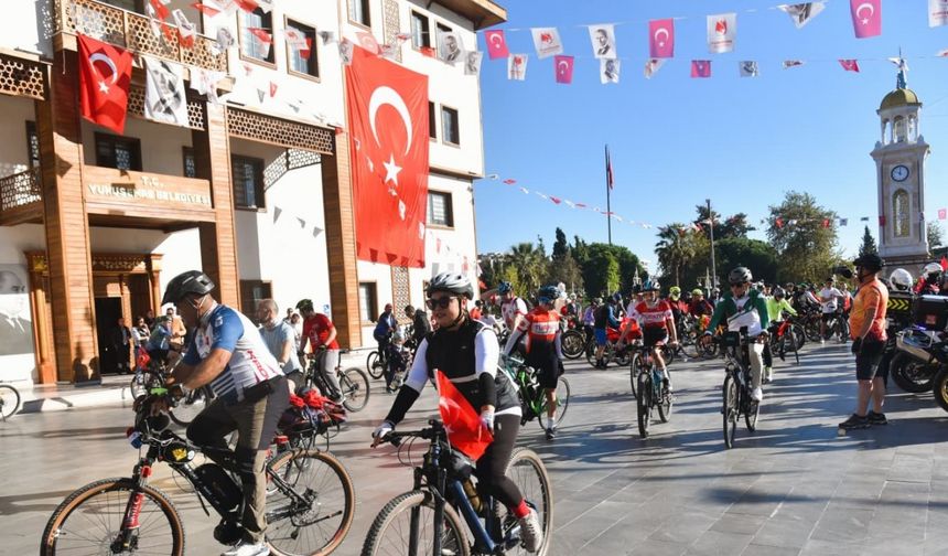 Cumhuriyet coşkusu pedallarla yaşandı