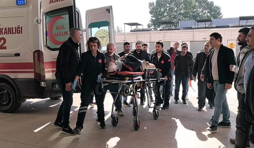 27 yaşındaki işçinin üzerine iskele devrildi