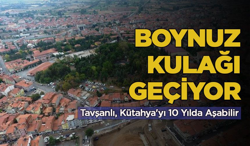 'Boynuz kulağı geçiyor': Tavşanlı, Kütahya'yı 10 yılda aşabilir