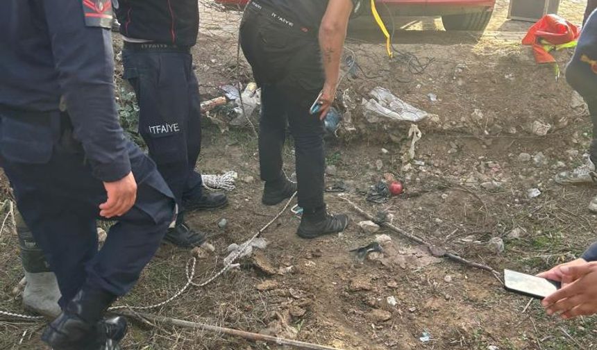 Nar toplamak isterken 10 metrelik kuyuya düştü