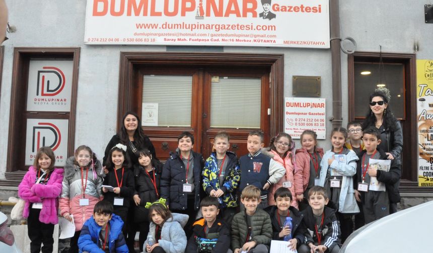 Çocuklar Gazeteciliği Dumlupınar Gazetesi’nde Keşfetti Minik muhabirler ilk haberlerini yazdı