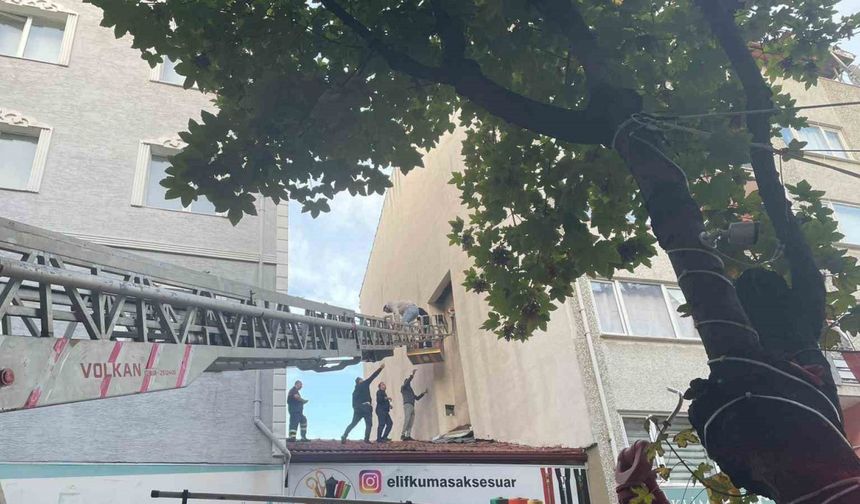 Film sahnesi gibi kaçış: baca boşluğunda yakalandı