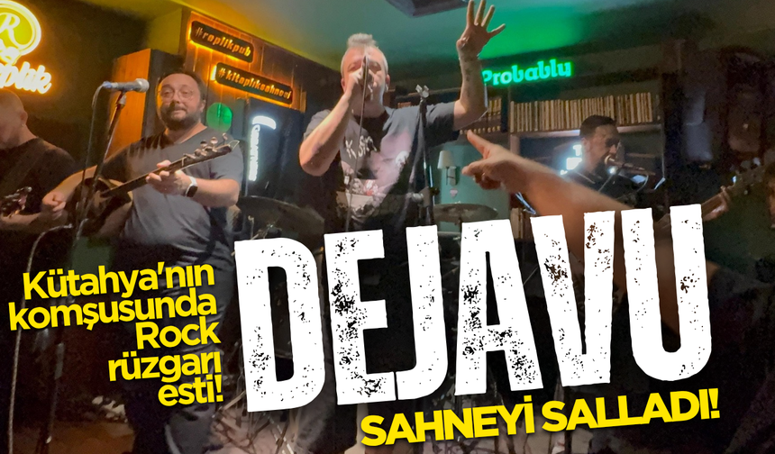 Kütahya'nın komşusunda Rock rüzgarı esti! DejaVu, sahneyi salladı