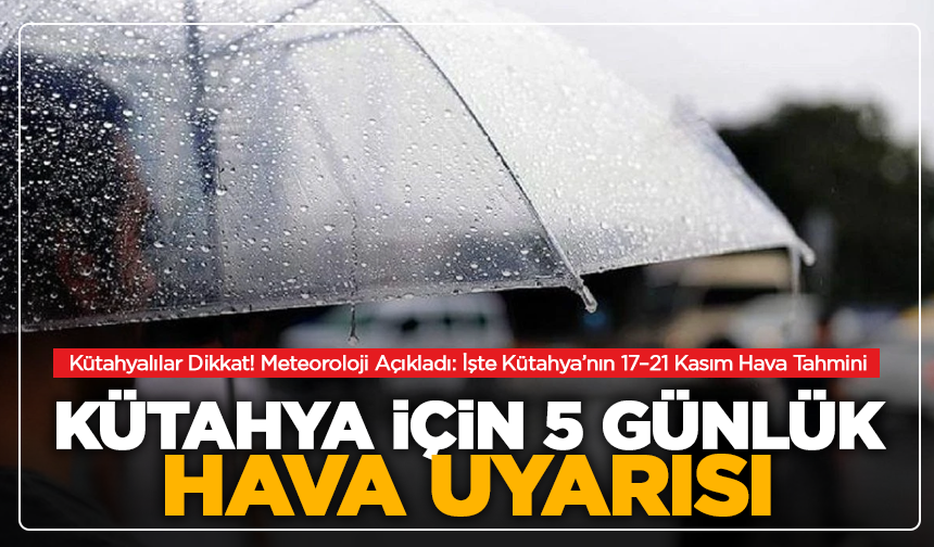 Meteoroloji’den Kütahya’ya Uyarı: Gece ve Sabah Soğuklarına Hazır Olun
