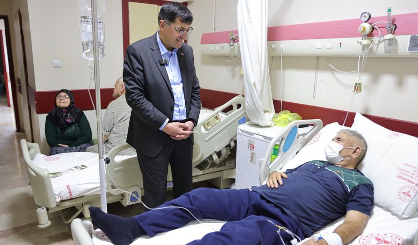 Kütahya’da Dayanışma Örneği: Başkan Kahveci Hastaları Ziyaret Etti