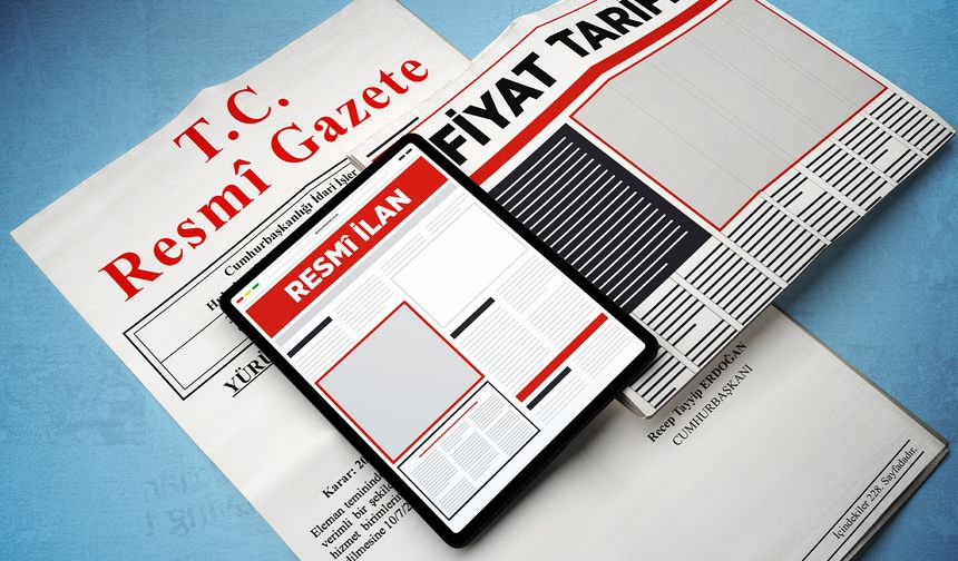 Resmi Gazete'de yayımlandı: Resmî İlan Fiyat Tarifesi onaylandı