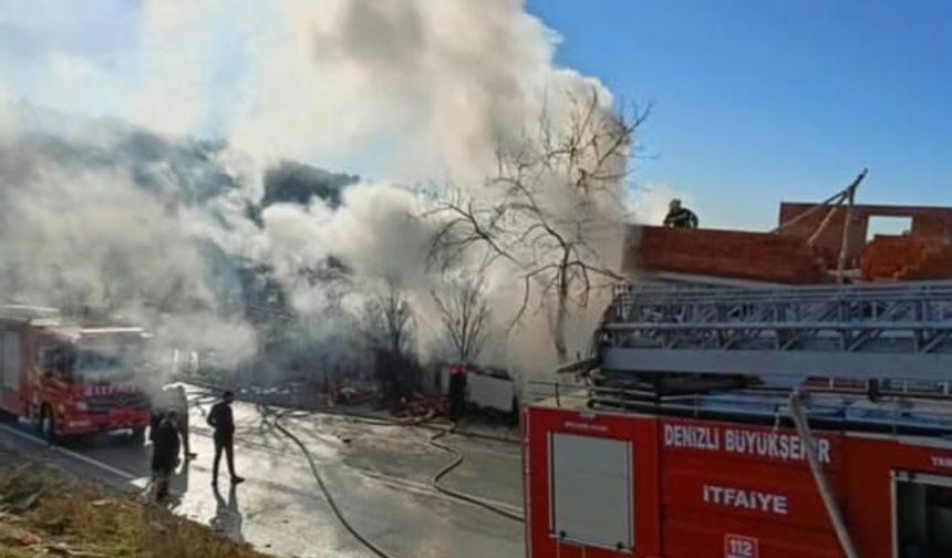 İş yeri yangını paniğe sebep oldu