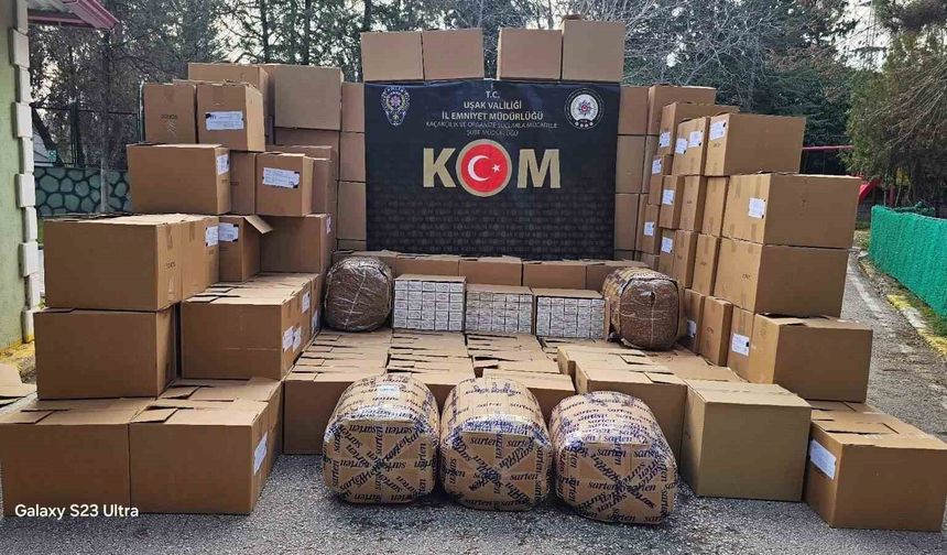 Polisten Nokta Operasyon: Uşak’ta Kaçak Tütün Yakalandı