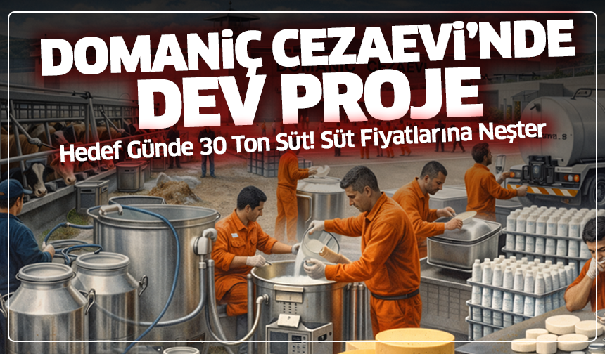 Domaniç Cezaevi’nde Dev Proje: Hedef Günde 30 Ton Süt!