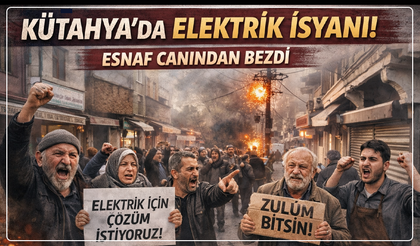 Kütahya'da  Elektrik İsyanı! Esnaf Canından Bezdi