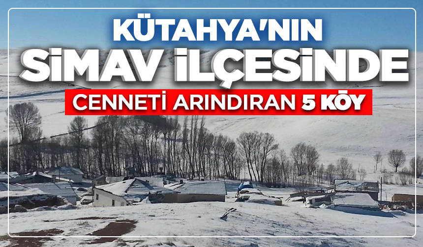 Kütahya'nın Simav ilçesinde cenneti andıran 5 köy