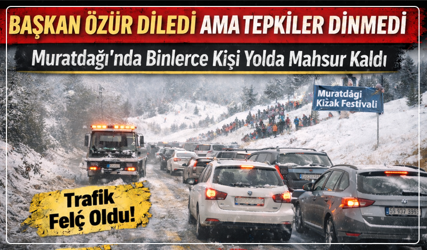 Başkan Özür Diledi Ama Tepkiler Dinmedi: Muratdağı’nda  Binlerce Kişi Yolda Mahsur Kaldı