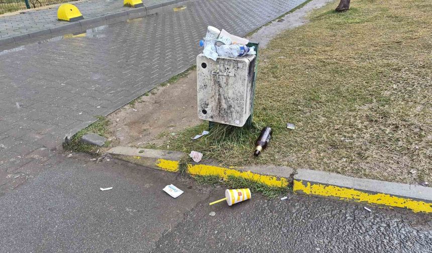 Altyapı panosunu çöp kutusuna çevirdiler