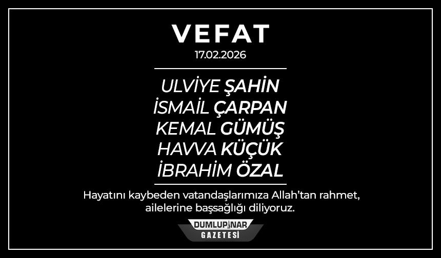 Kütahya’da acı gün: 5 kişi son yolculuğuna uğurlanıyor