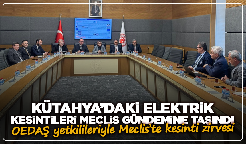 Kütahya’daki elektrik kesintileri Meclis gündemine taşındı