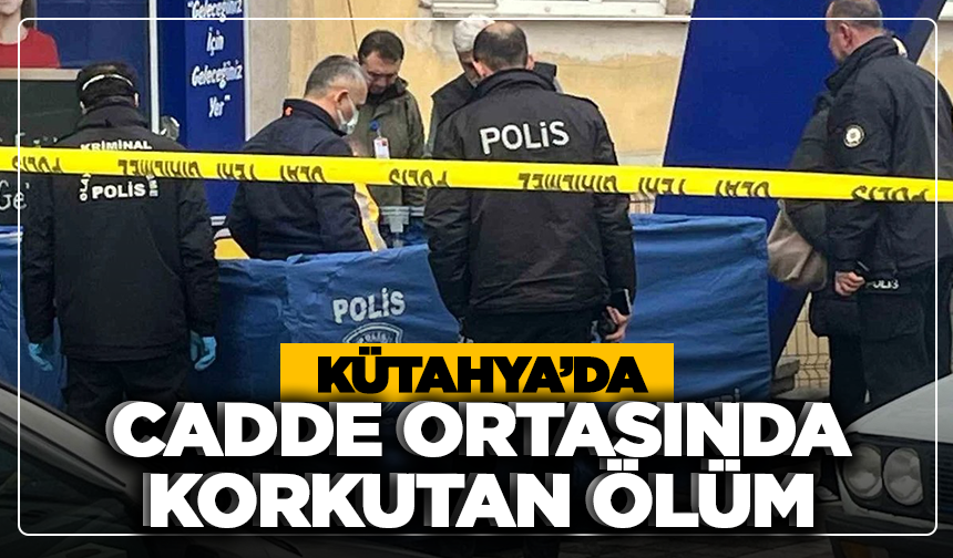 Kütahya’da cadde ortasında korkutan ölüm