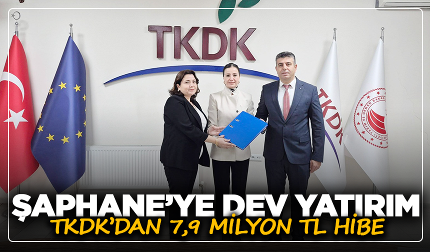 Şaphane’ye dev yatırım: TKDK’dan 7,9 milyon TL hibe