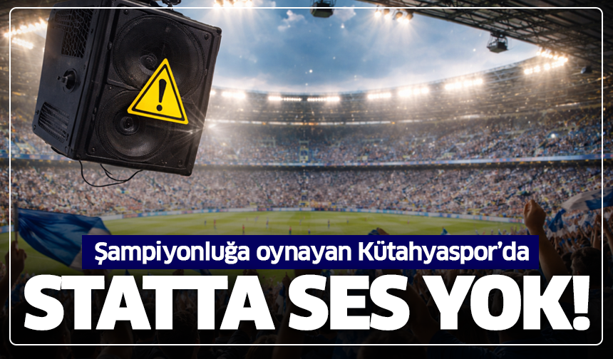 Şampiyonluğa oynayan Kütahyaspor’da statta ses yok