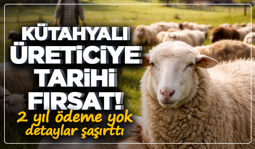 Kütahya’da üreticiye 100 küçükbaş! 2 yıl ödeme yok, detaylar şaşırttı