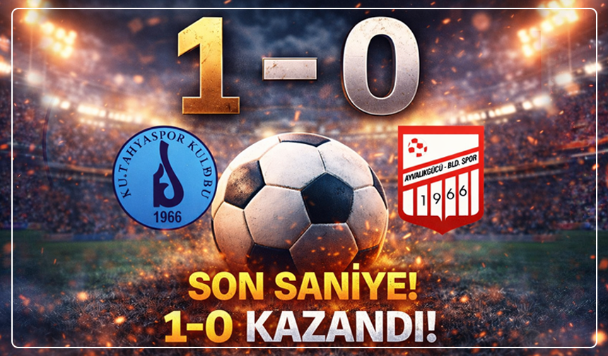 Kütahyaspor, Ayvalık'ı son anlarda yıktı, şampiyonluk ateşini yaktı: 0-1