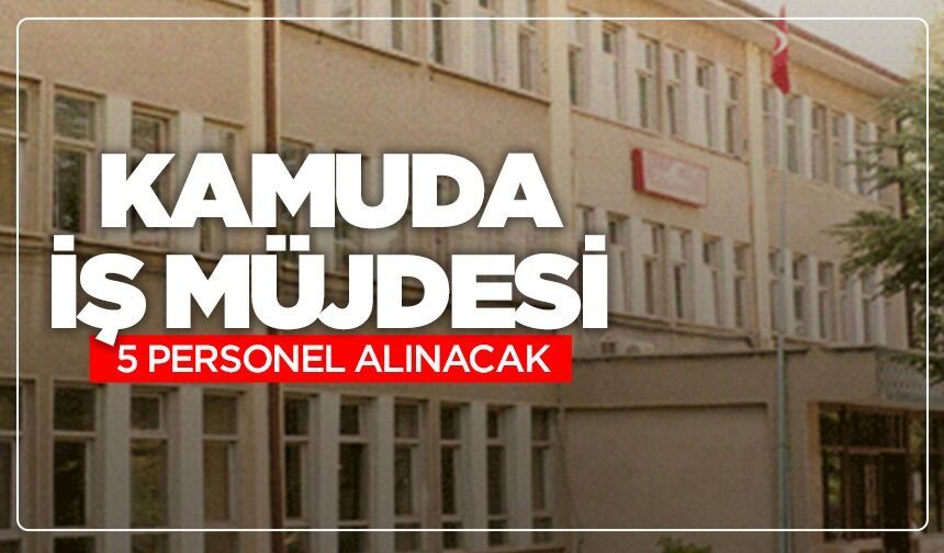 Kütahya'nın Altıntaş ilçesinde kamuda iş müjdesi: 5 personel alınacak