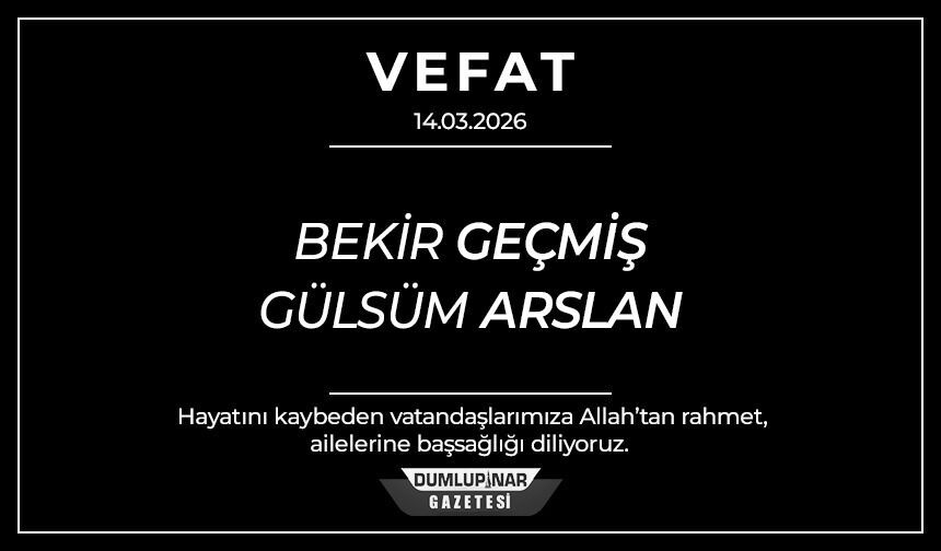 Kütahya’da hüzünlü gün: İki isim hayatını kaybetti