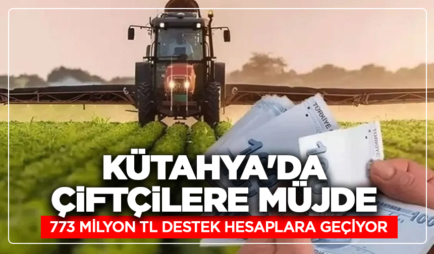 Kütahya'da çiftçilere müjde: 773 milyon TL destek hesaplara geçiyor