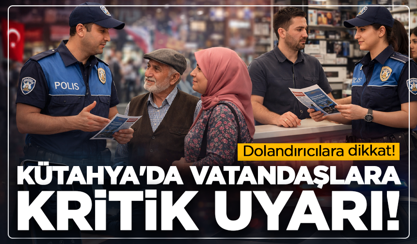 Kütahya'da vatandaşlara kritik uyarı: Dolandırıcılara dikkat!