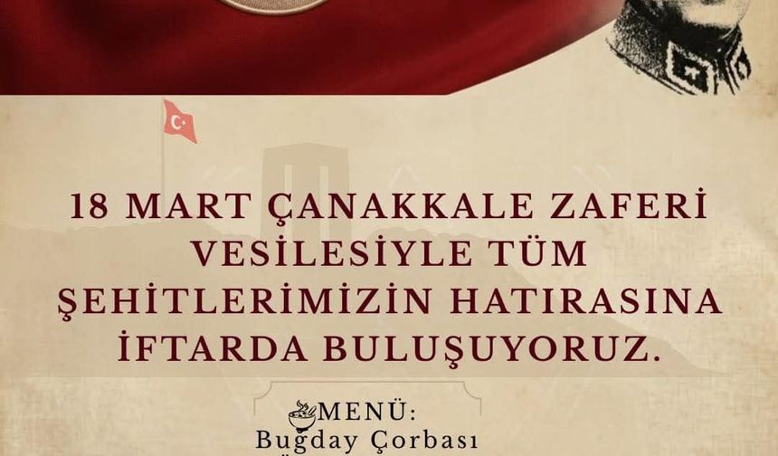 Çanakkale Ruhu Bu Sofrada Yaşayacak: 18 Mart’ta Menüde “Vatan Sevgisi” Var