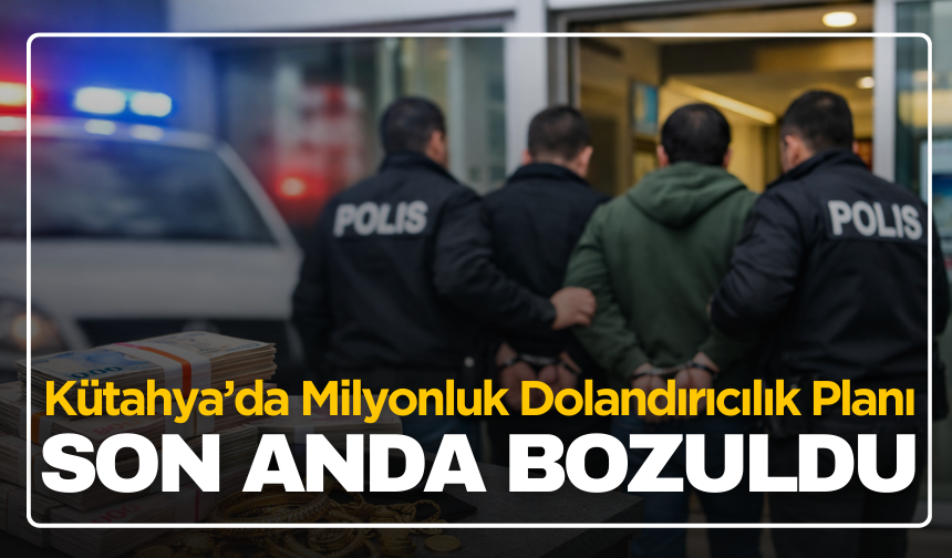 Kütahya’da Milyonluk Dolandırıcılık Planı Son Anda Bozuldu