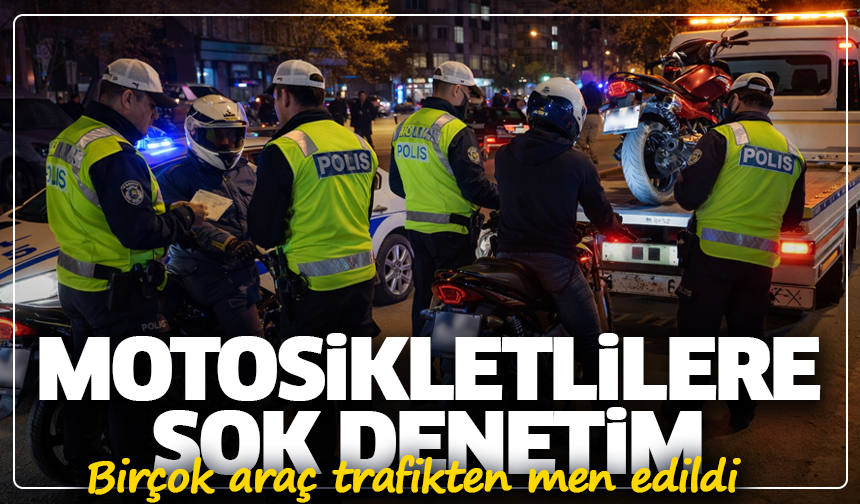 Kütahya'da motosikletlilere şok denetim: Birçok araç trafikten men edildi