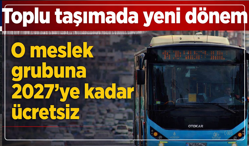 Kütahya'da bu meslekleri yapanlar otobüse ücretsiz binecek