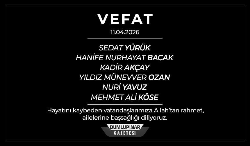 Kütahya’da acı gün: 6 vatandaş hayatını kaybetti