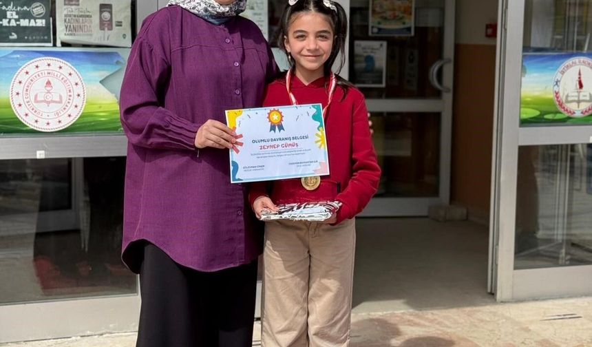 Altıntaş’ta minik öğrencinin çevre hassasiyeti örnek oldu