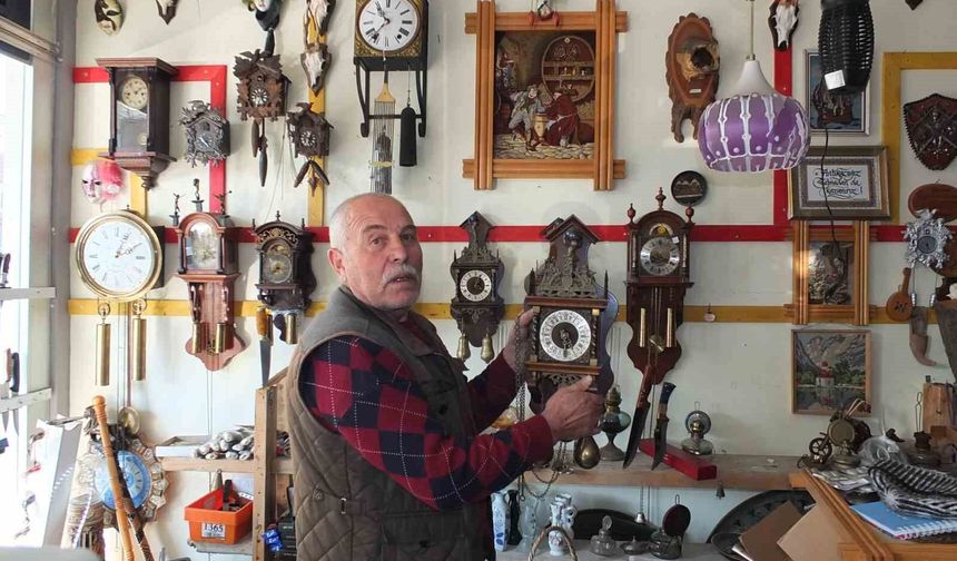 Makine teknisyenini eski merakı saat koleksiyoneri yaptı