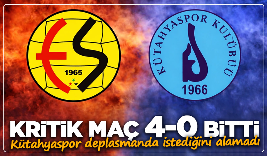 Kütahyaspor deplasmanda istediğini alamadı! 4-0