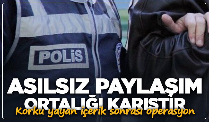 Kütahya'da okul baskınıyla ilgili panik yaratacak paylaşım: 1 gözaltı