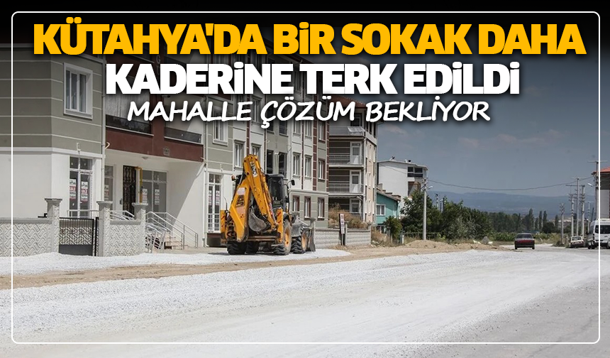 Kütahya'da bir sokak daha kaderine terk edildi: Mahalle çözüm bekliyor